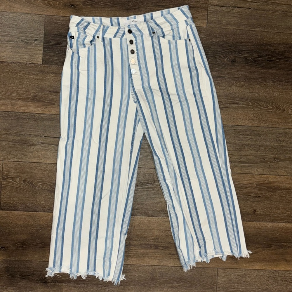 KanCan striped denim pants